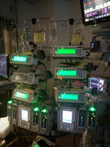 Verity's IV pumps.